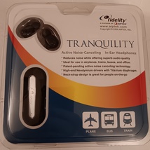 Fidelity Aiptek Tranquility Active Noise Cancelling In-Ear Headphones Earbuds - £39.32 GBP