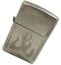 2006 Zippo Lighter Shadow Flame Silver Tone Missing Hinge Pin - £19.41 GBP