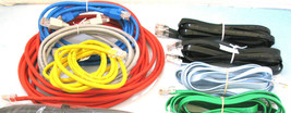 25 standard (4ft+) internet modem plug computer cords cables bunch route... - $29.65