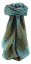 Mulberry Silk Contemporary Square Scarf Floral F236 by Pashmina &amp; Silk - £21.22 GBP