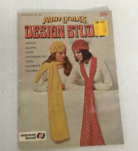 Vintage Aunt Lydia&#39;s design studio star book no.229 crochet knit patterns fringe - £15.75 GBP