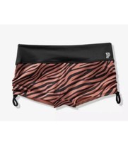 Victorias Secret PINK Gym To Swim Shorts Cinching Sides Shorties Brown Tiger S - £17.94 GBP