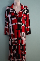 Vintage TWIN Half Sleeve Multicolor Stretch Dress Size XL (USA) - $24.99