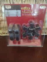 2 Pk The Original Mantle Clip Stocking Holder w/ Removable Snowflake Decoration - £12.49 GBP