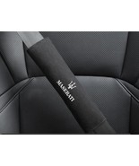 Maserati Black Car Seat Belt Cover Seatbelt Shoulder Pad 2 pcs - €14,86 EUR