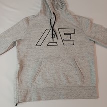 American Eagle Outfitters Men's Gray Cotton Blend Hoodie Pullover Sweatshirt M image 13