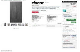 Dacor DRF485300AP 48 Inch Panel Ready Counter Depth Built-In 4-Door French Door - £8,731.22 GBP