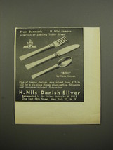 1955 H. Nils Bell Silverware by Hans Hansen Advertisement - £14.60 GBP
