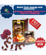 10 Boxes Gano Excel Cafe 3 in 1 Original Coffee Ganoderma Reishi EXPRESS... - £135.80 GBP