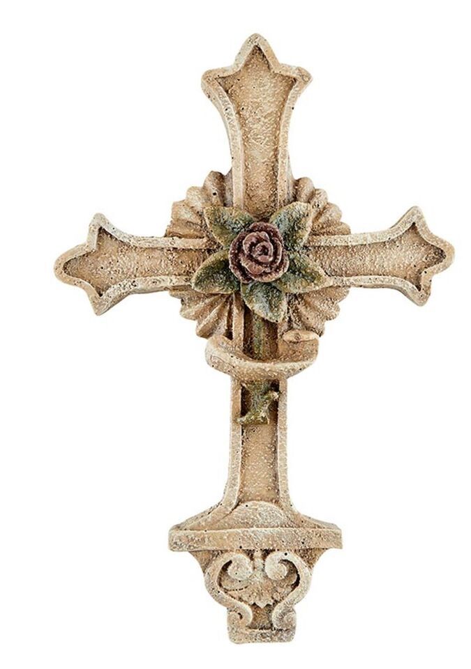 Rose of Sharon 8.5" Cross, New #AB-233