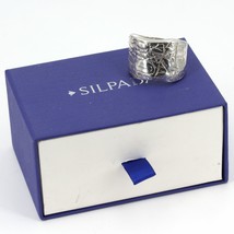 Retired Silpada Textured Sterling DESERT WISHES Wide Band Ring IOB R3360... - $39.99
