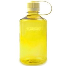 Nalgene Sustain 16oz Narrow Mouth Bottle (Butter) Recycled Reusable Yellow - £11.28 GBP