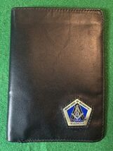 Man’s Leather Wallet- Masonic Emblem Washington State - $25.00