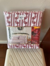 BNIP St. Nicholas Square Cotton Sheet Set , Size Full, Holiday Collection - $34.65