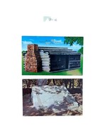 Limestone Tennessee Postcard Davy Crockett&#39;s Birthplace Log Cabin Stone ... - £6.71 GBP