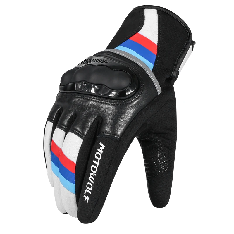 2020  Leather Motorcycle Gloves Racing Touch screen Gloves Men&#39;s Motocro... - $774.96