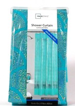 1 Ct Mainstays Chloride Free PEVA Mermaid Sparkle 70" X 72" Teal Shower Curtain - $22.99