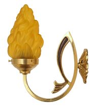 Design Art Deco Wall Light &quot; Wall Flame Light Brass Lamp - $163.93
