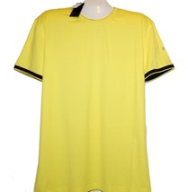 Verri Milano Yellow Black Lining Cotton Logo Men&#39;s T- Shirt Shirt Size 3XL - £72.76 GBP