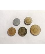 Colombia &amp; Costa Rica Coin Lot 5x Mixed Pesos Colones Old Latin America Set - $90.43 MXN
