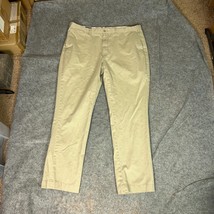 Polo Ralph Lauren Men Pants 42x34 Beige Chino Tall Preppy Office Busines... - £19.32 GBP