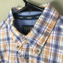 Twenty X Size XL Boys Western Shirt Long Sleeve Button Up Multi Bright C... - $12.87