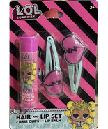 LOL Surprise Hair And Lip Set - 2 Hair clips / Lip Balm  3 + - $17.29 CAD