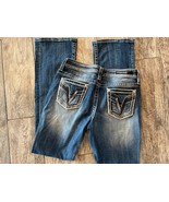 Vigoss Heritage Fit Slim Boot Jeans Bootcut Western size 6x32 6 x 32 Emb... - $38.07