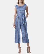 Tahari Asl Striped Cropped Jumpsuit,size 4 - $43.56