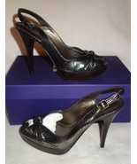 Stuart Weitzman &#39;Karnival&#39; Genuine Leather Heels sz 38.5 US SZ 8 new - $79.74