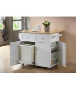 Modern Farmhouse Kitchen Cart: 3-Door, 2-Drawer - $734.99