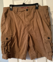 Arizona Jean Co.Navy Khaki Brown Cargo Shorts Classic Fit Men&#39;s Size 40 - $17.80