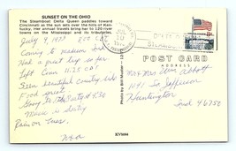 Postcard Sternwheel Steamboat Delta Queen Ship National Historic Landmark 1973 - £3.95 GBP