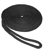 SeaSense 3/8X15 D BRAID DOCKLINE, Black, 3/8-Inch X 15-Feet - $26.34
