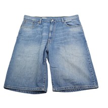Levis Shorts 569 Mens 38 Blue Denim Jeans Western Pockets Workwear Denim Outdoor - £14.92 GBP