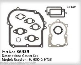 Tecumseh 36439 Engine Overhaul Gasket Kit fits many H, HSK40, HT35 models listed - £14.06 GBP