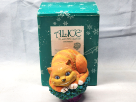 Department 56 Alice in Wonderland CHESHIRE CAT Ornament #7586-8 With Box &amp; Stand - £24.72 GBP