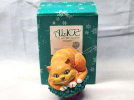 Department 56 Alice in Wonderland CHESHIRE CAT Ornament #7586-8 With Box &amp; Stand - £23.67 GBP