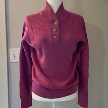 Tommy John Sweater Knit Henley in pink. Thick and cozy. Size medium. NWOT - $70.13