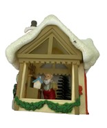 SANTAS WORKSHOP Vintage 1982 Hallmark Ornament Front and Back Views of Shop - $16.70 CAD