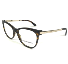 Dolce and Gabbana Eyeglasses Frames DG3234 502 Brown Tortoise Gold 54-17... - £82.04 GBP