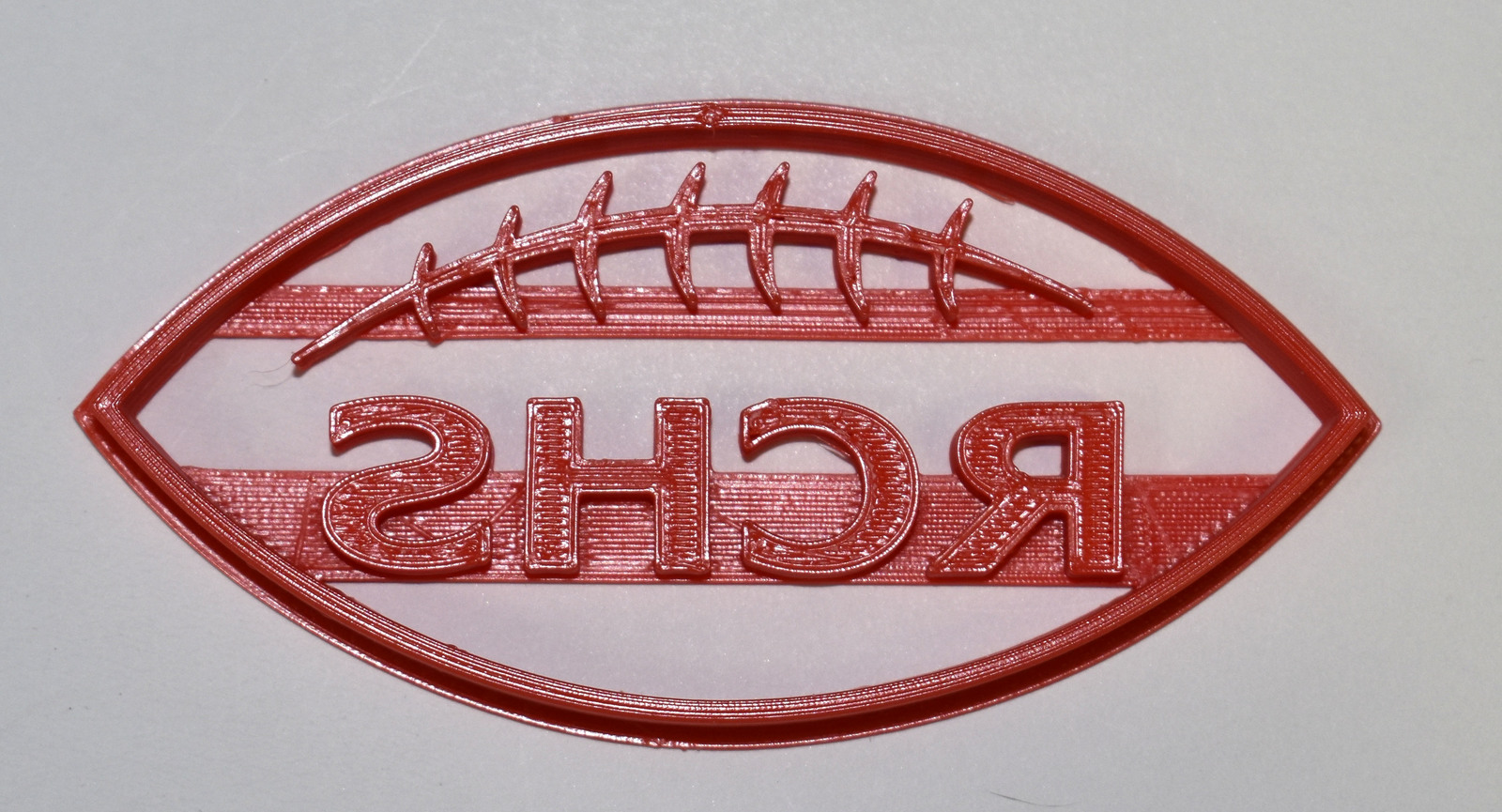 6x RCHS Football Fondant Cutter Cupcake Topper 1.75 IN USA FD692