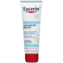 Eucerin Advanced Repair Light Feel Foot Creme, 3 oz - £16.78 GBP