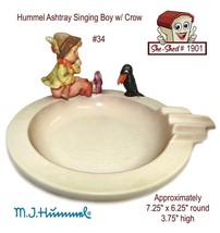 MJ Hummel Ashtray Singing Boy with Crow #34 Vintage Goebel - £15.59 GBP