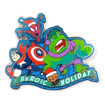 Marvel Disney Pin: Heroic Holiday Captain America, Hulk, Spider Man, Groot - £15.88 GBP