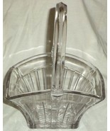 Heisey Glass Basket c.1925 Recessed Panel - £35.03 GBP