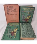 Vintage Five Little Pepper Book Set of 4 HB Books Early 1900&#39;s Margaret ... - $785.62 MXN