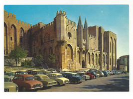 France Avignon Palace Palais des Popes Entrance Vtg Postcard 4X6 - $6.36