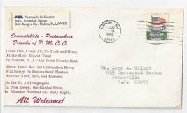 Postmark Collectors Club Convention Invitation Poem Cover 1968 Newark NJ - $6.36