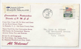 Postmark Collectors Club Convention Invitation Poem Cover 1968 Newark NJ - £4.98 GBP